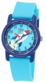 Q&Q Blue "Rocket" Resin Band Watch 10ATM (Kids') VR41J008Y