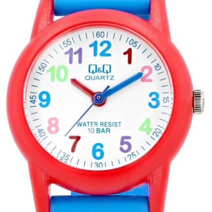 Q&Q "Racecar" Resin Blue Band Watch 10ATM (Kids') VR99J004Y