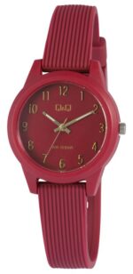 Q&Q Bordeaux Resin Band Watch 10ATM (Women's) VS13J007Y