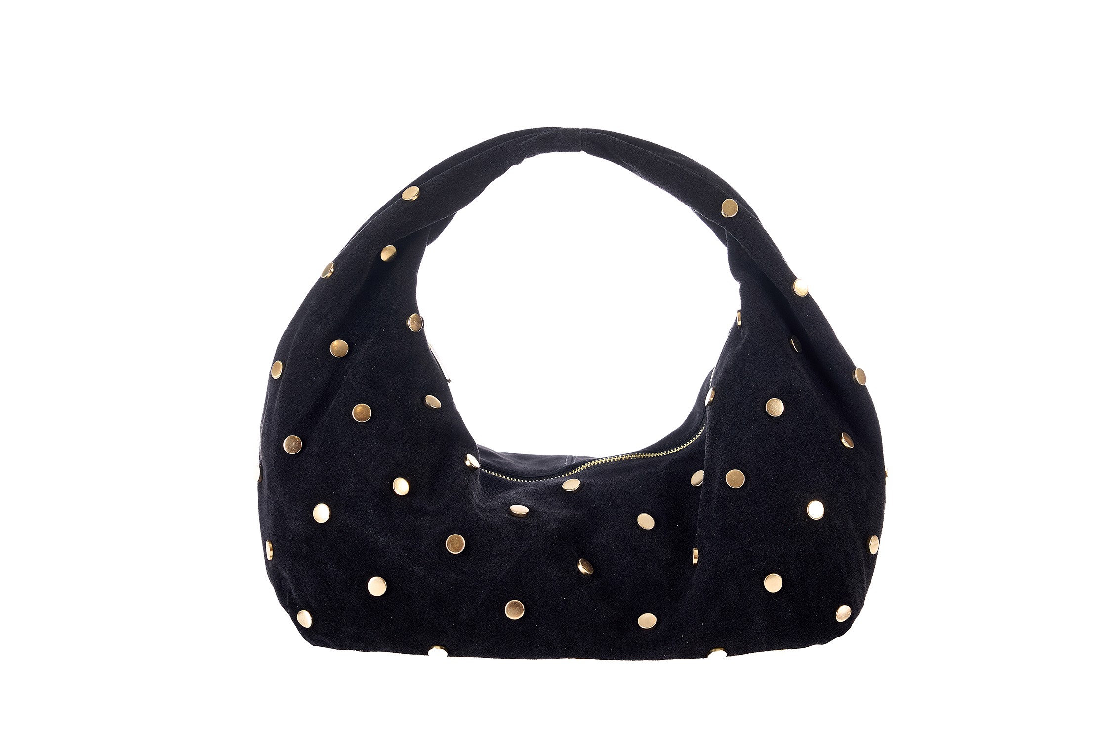 13019-suede bl PIERRE CARDIN GENUINE LEATHER SHOULDER BAG - 13019 SUEDE - Image 1