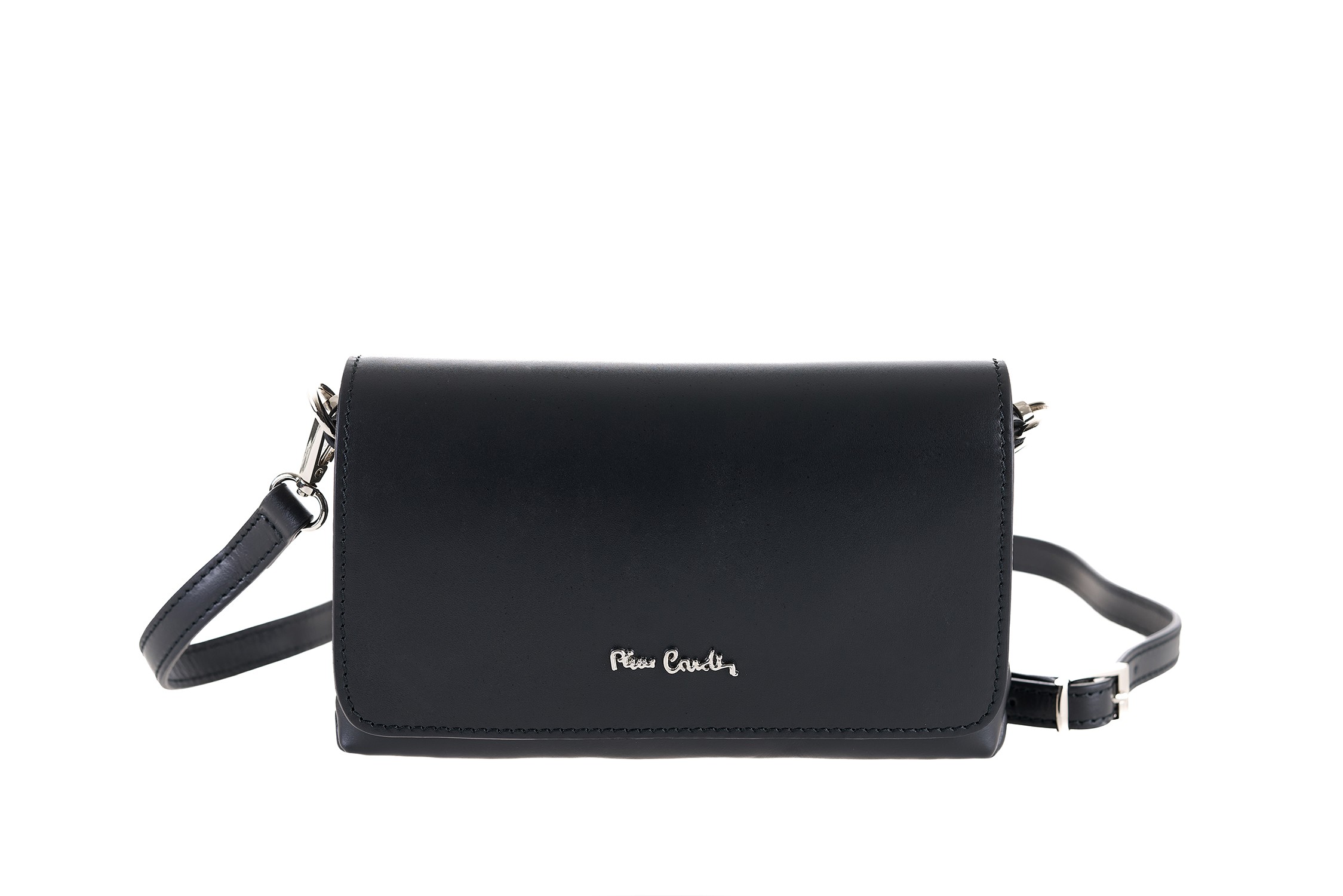 13022-sauvage bl PIERRE CARDIN GENUINE LEATHER SHOULDER BAG - 13022 SAUVAGE - Image 1
