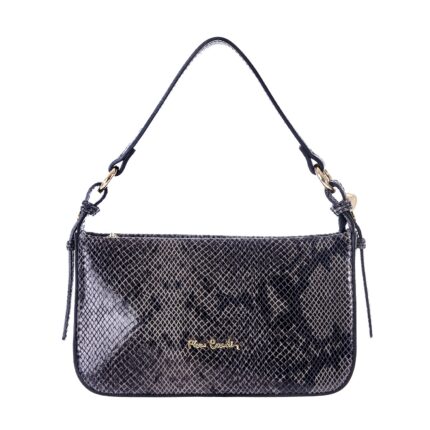 PIERRE CARDIN GENUINE LEATHER HANDBAG WITH SHOULDER STRAP - 1993 PYTHON
