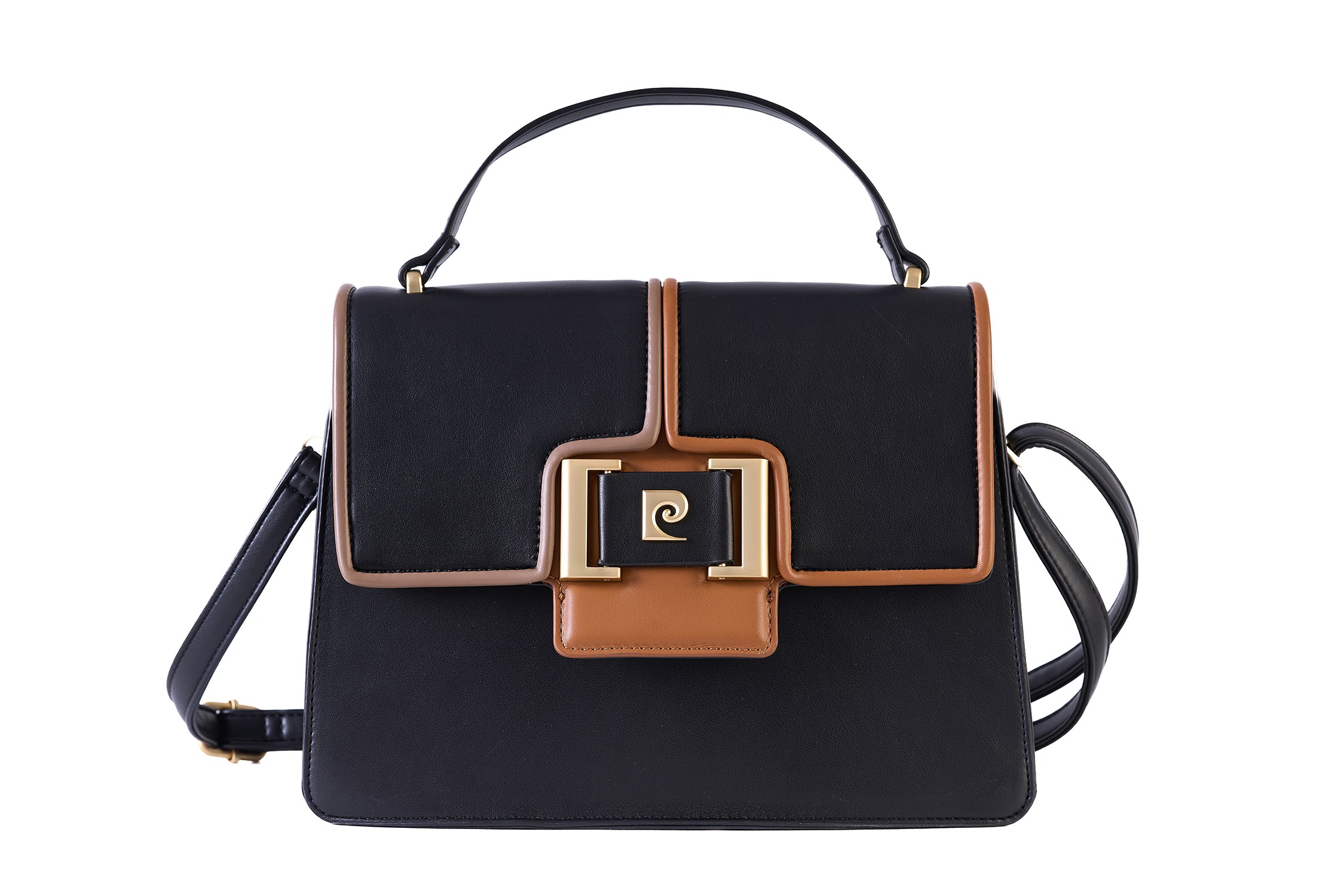 gfb08-53017 bl PIERRE CARDIN ECO-LEATHER HANDBAG - GFB08 53017 - Image 1