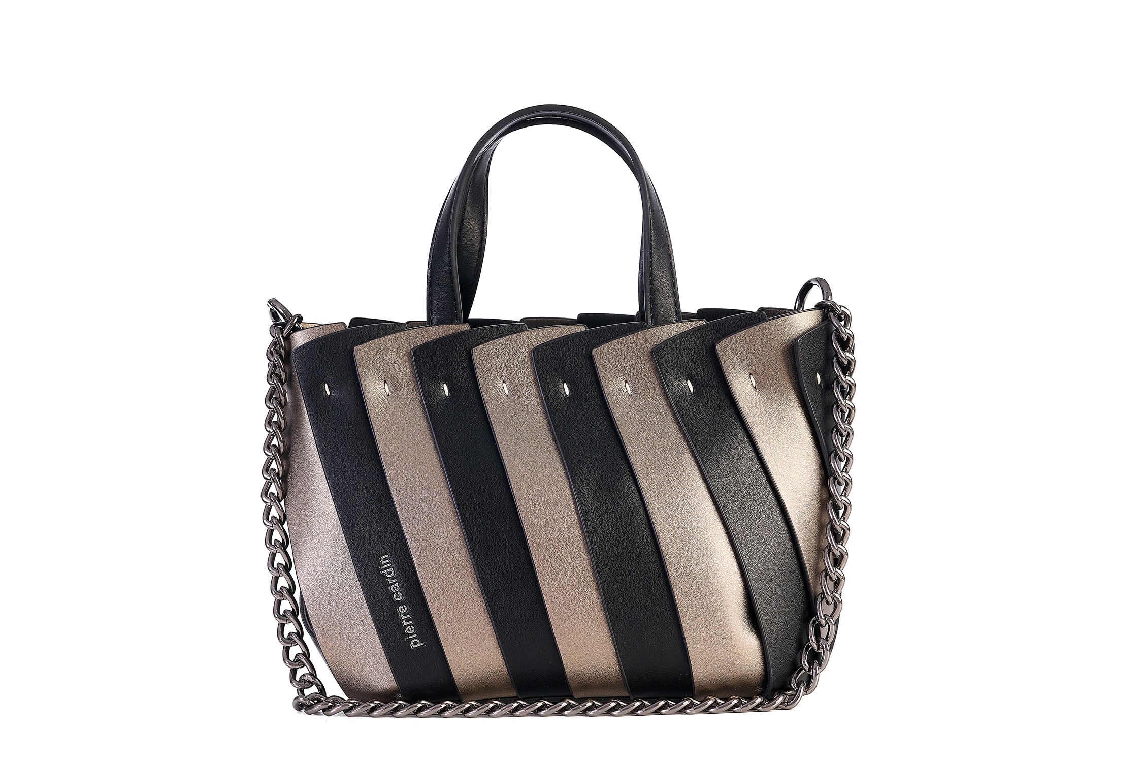 gn52-91331 br PIERRE CARDIN HAND BAG WITH ECO-LEATHER SHOULDER STRAP - GN52 91341 - Image 1