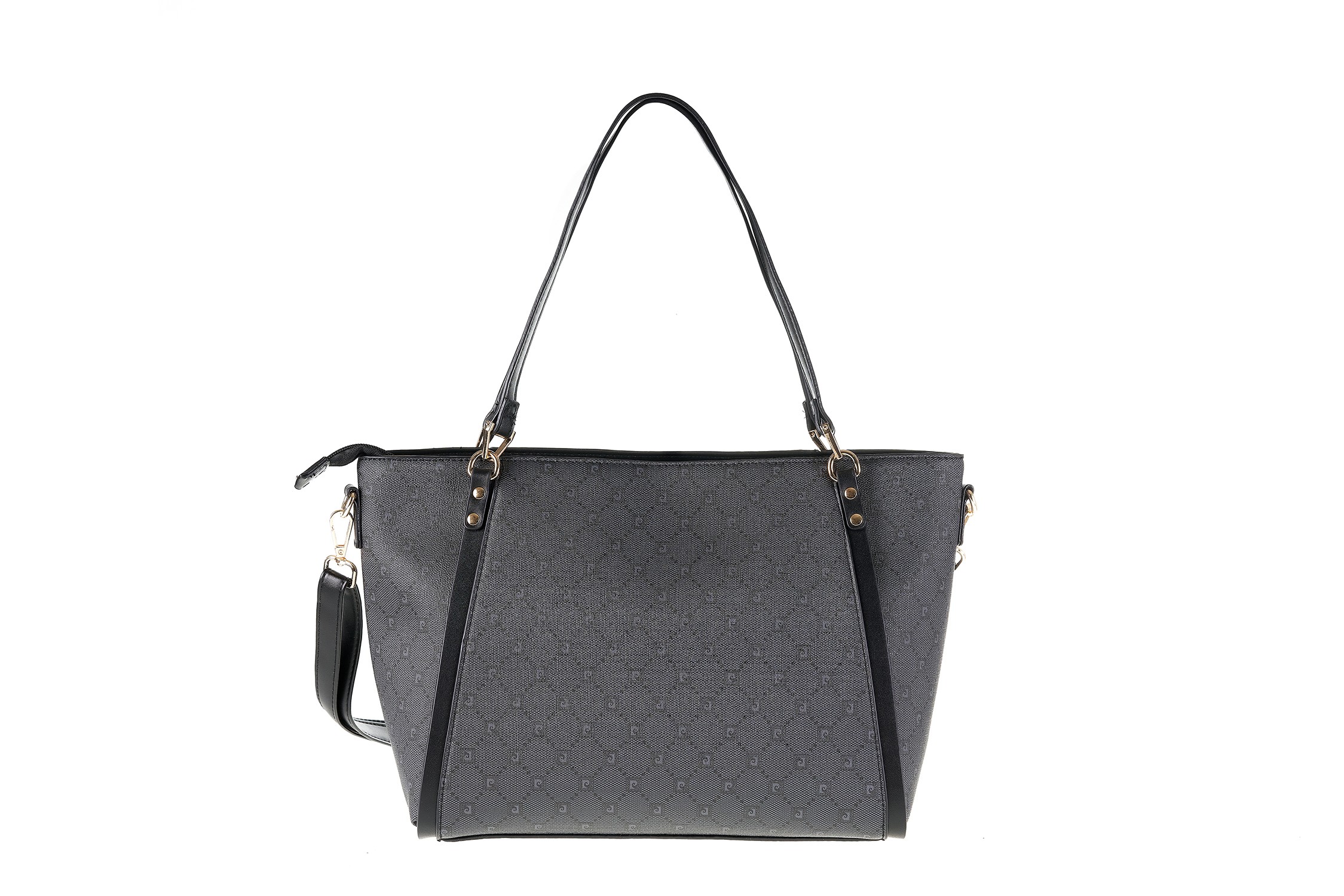 ms168-87128 bl PIERRE CARDIN ECO-LEATHER SHOULDER BAG WITH SHOULDER STRAP - MS168 87128 - Image 1