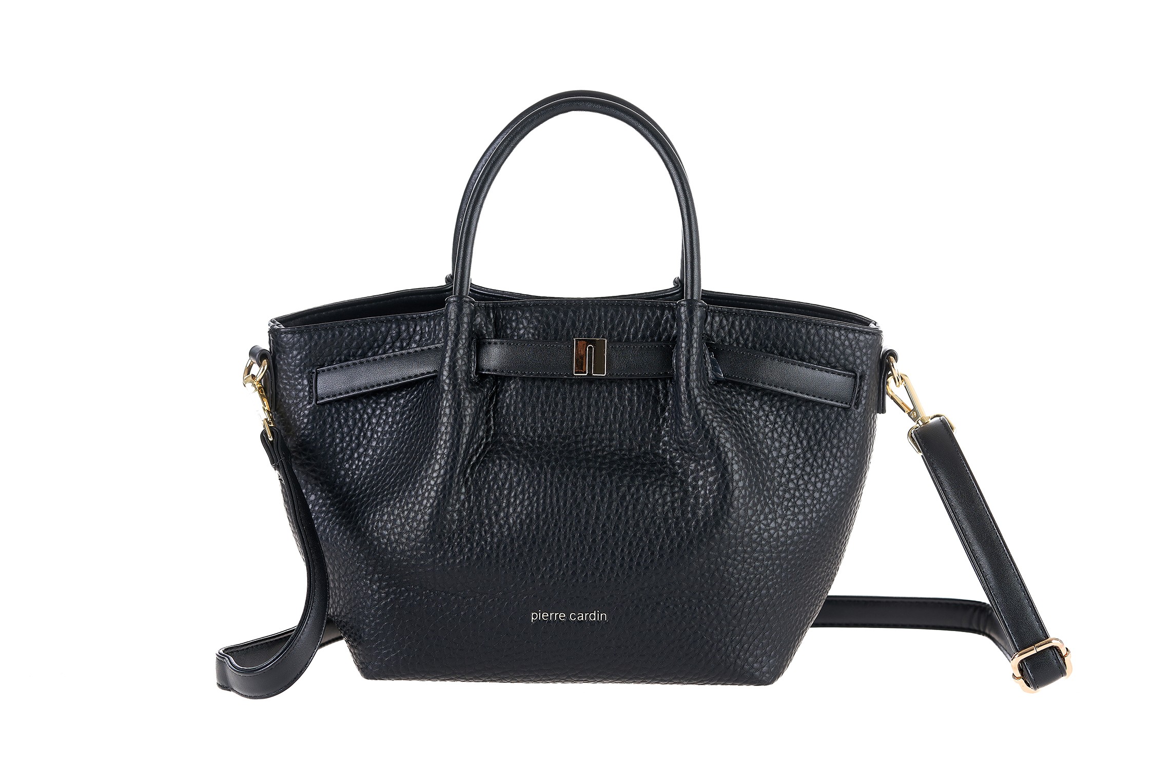 oslo17-13563 bl PIERRE CARDIN ECO-LEATHER SHOULDER BAG – 13093 OSLO17 - Image 1